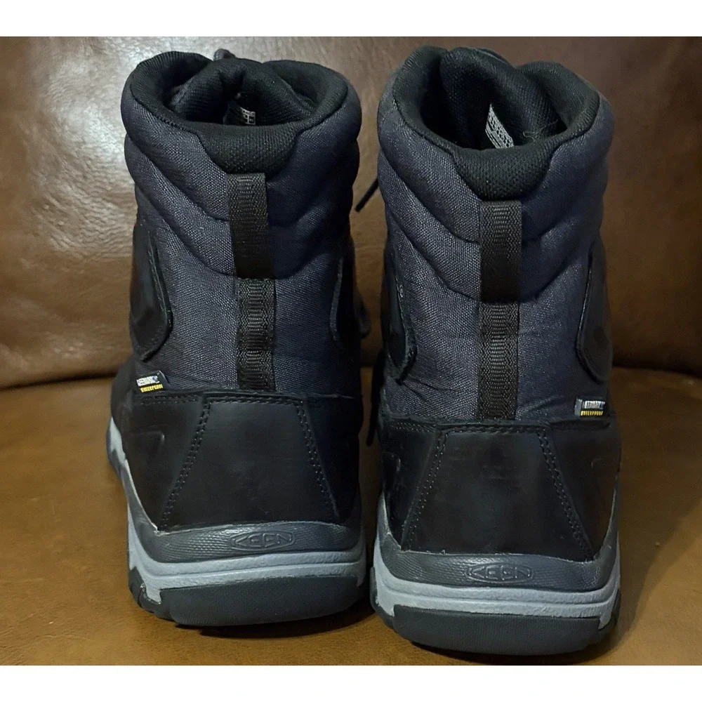 KEEN Mens Targhee Lace High Polar Waterproof Insulated Snow Boots 12 Leather